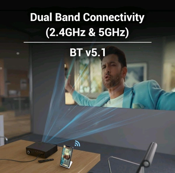 Zebronics  ZEBRONICS PIXAPLAY 16 Dolby 4K Smart LED Projector  - Black