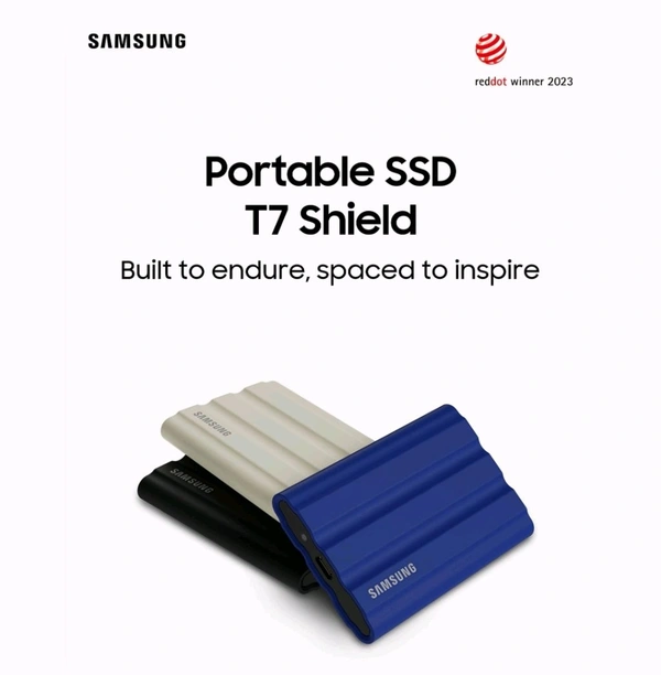 SAMSUNG  SSD External Samsung 2TB T7 Shield Portable - Black