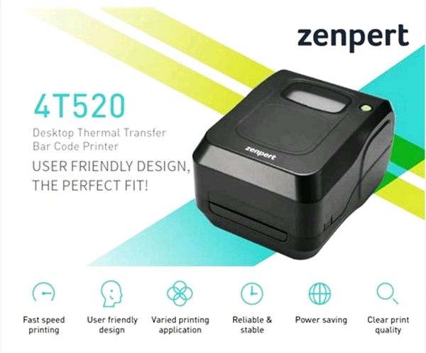 TVSE ZENPERT 4T520 Thermal Transfer & Direct Thermal Printer - Black