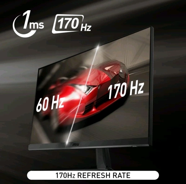 MSI G2422 23.8 Inch Full HD 170Hz Refresh Rate 1ms Gaming Monitor  - Black