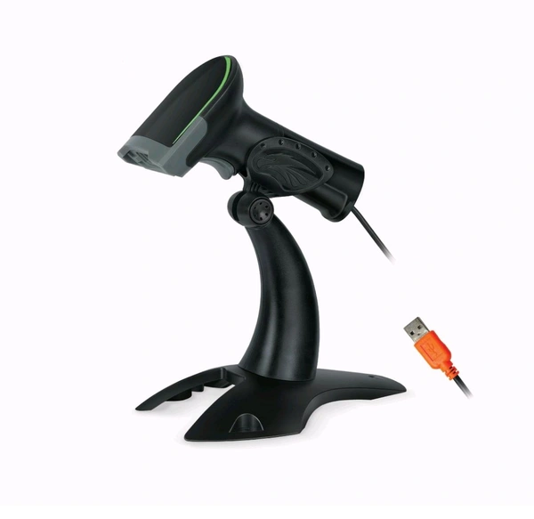 Fingers  FINGERS 2D-QuickScan W9 USB Wired Barcode Scanner - Black