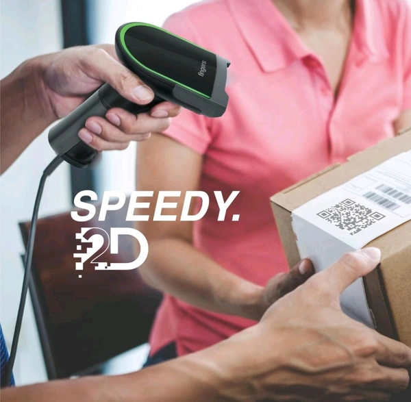 Fingers  FINGERS 2D-QuickScan W9 USB Wired Barcode Scanner - Black