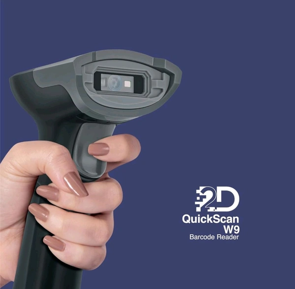 Fingers  FINGERS 2D-QuickScan W9 USB Wired Barcode Scanner - Black
