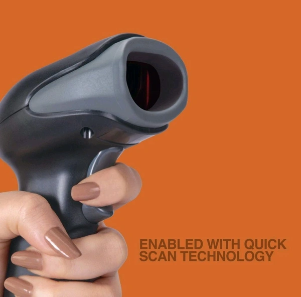 Fingers  FINGERS Quickscan WL2 Barcode Scanner with Quickscan Technology - Black