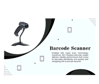 Fingers  FINGERS Quickscan WL2 Barcode Scanner with Quickscan Technology - Black