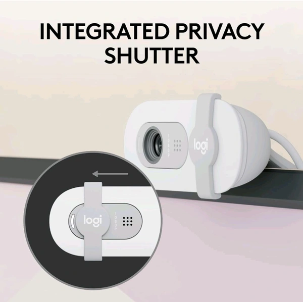 Logitech Brio 100 Full HD Webcam - White