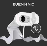 Logitech Brio 100 Full HD Webcam - White