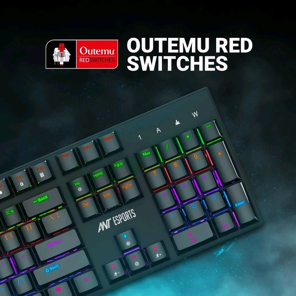 Ant Esports MK3200 V2 Wired Mechanical RGB Backlit Gaming Keyboard