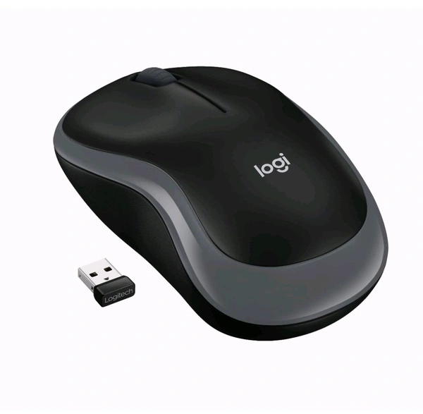 Logitech M185 Wireless USB Mouse - Gray