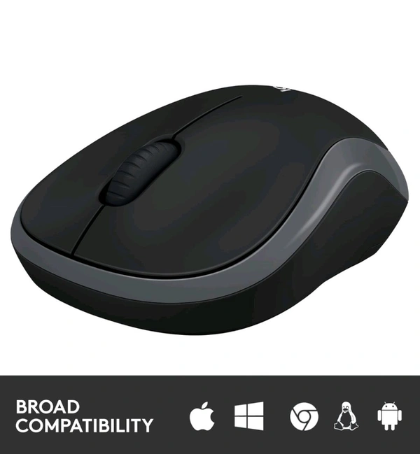Logitech M185 Wireless USB Mouse - Gray