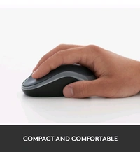 Logitech M185 Wireless USB Mouse - Gray