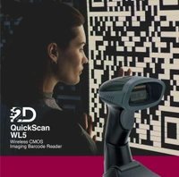 Fingers  FINGERS 2D-QuickScan WL5 Wireless Barcode Scanner - Black