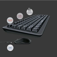 Fingers  FINGERS Duo-Recharge Wireless Deskset Mouse + Keyboard Combo - Black