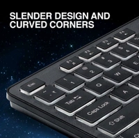 Fingers  FINGERS Magnifico Moonlit Wired USB Keyboard 