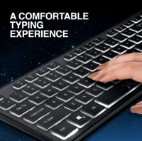 Fingers  FINGERS Magnifico Moonlit Wired USB Keyboard 