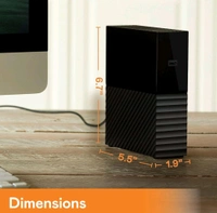 Western Digital  Hard Disk Drive WD External 4TB My Book Desktop  