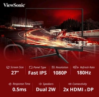 Viewsonic  ViewSonic VX2728 Omni 27 Inch FHD Fast IPS Gaming Monitor