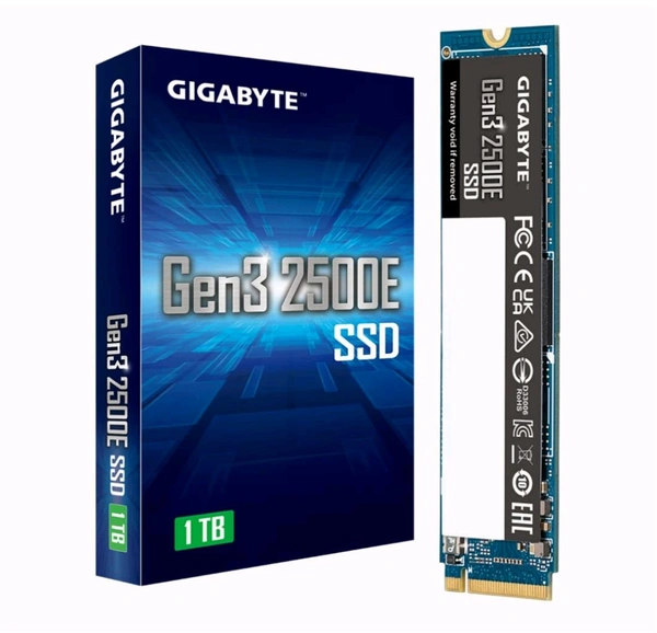 GIGABYTE  SSD Gigabyte Gen3 NVMe 2500E 1TB M.2 2280 PCIe
