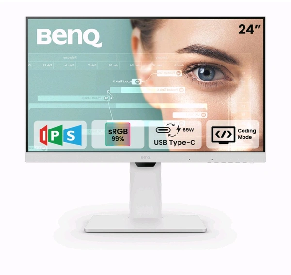 BenQ GW2486TC 24" IPS 100Hz Full HD Coding Monitor  - White