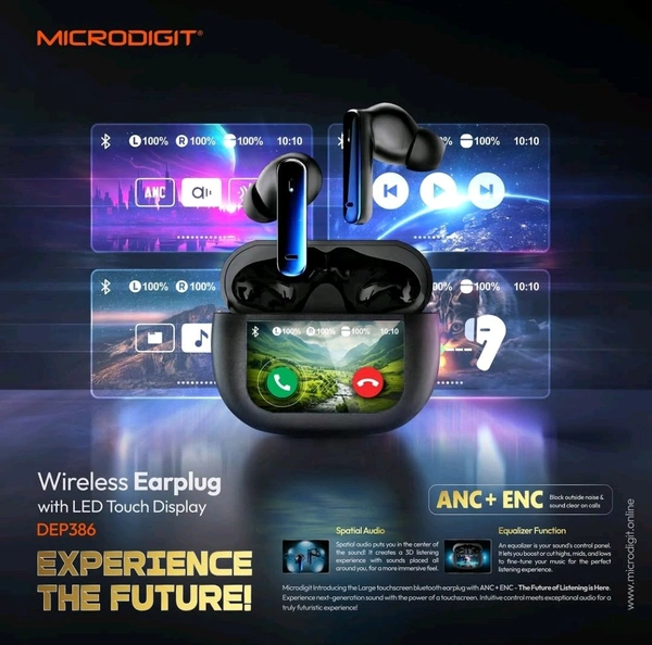 MICRODIGIT  Microdigit DEP386 Wireless Earplug TWS