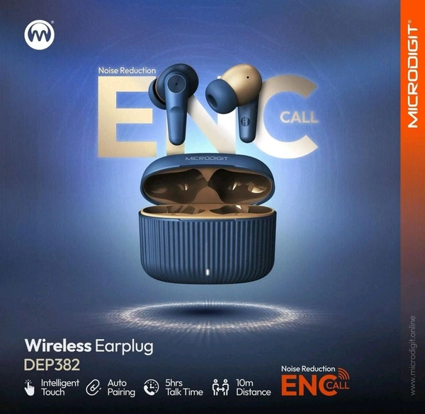 MICRODIGIT  Microdigit DEP382 Wireless Earplug TWS