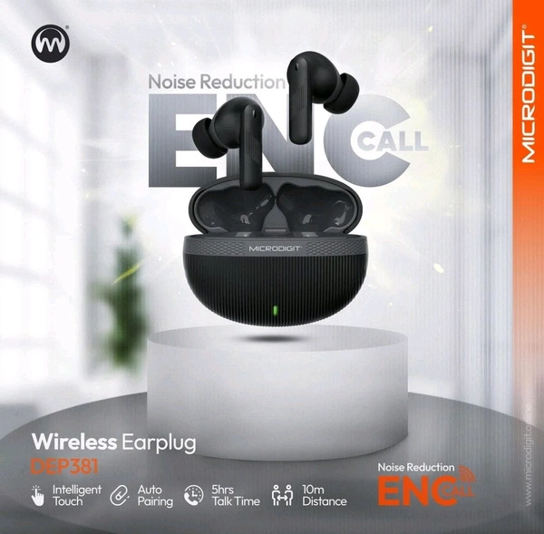 MICRODIGIT  Microdigit DEP381 Wireless Earplug TWS