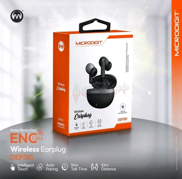MICRODIGIT  Microdigit DEP381 Wireless Earplug TWS