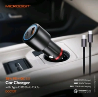 MICRODIGIT  Microdigit DCC113T 38w PD Type-C Car Charger  - Black