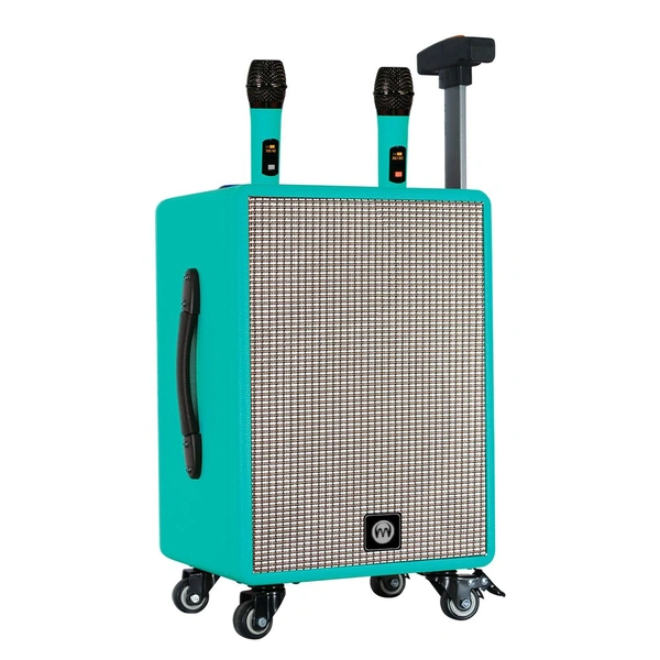 MICRODIGIT  Microdigit MD0093TS 1200W Trolley Speaker with Two Cordless Microphone 
