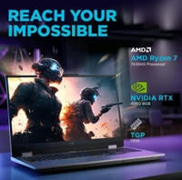 LENOVO  Lenovo LOQ AMD Ryzen 7 7435HS 15.6" (24GB/512GB SSD/Win 11/NVIDIA RTX 4060/8GB Graphics) 144Hz FHD IPS Gaming Laptop