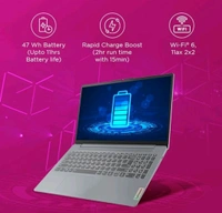 LENOVO  Lenovo IdeaPad Slim 3 Laptop 83EQ005TIN Intel Core i5-12450H, 8GB Ram 512GB SSD, 14" FHD TN Display, Intel UHD Graphics, Windows 11 - Gray