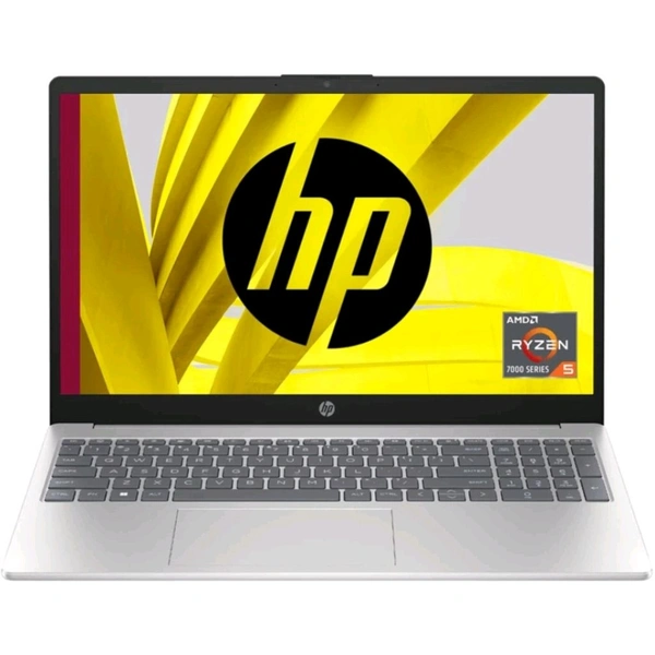 HP Laptop 15 AMD Ryzen™ 5 7520U, 15.6" FHD, 8GB LPDDR5, 512GB SSD, Dual Speakers,MSO,Windows 11 - Silver