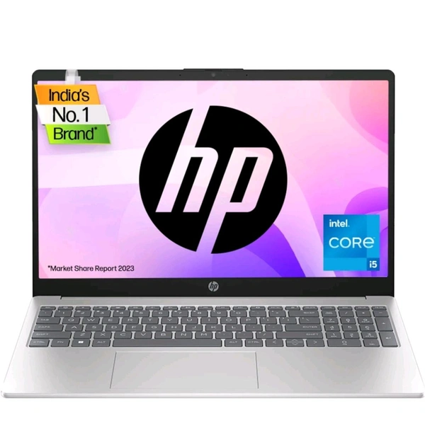 HP 15 13th Gen Intel Core i5-1334U, 8GB DDR4, 512GB SSD (Win 11, Office 21, Anti-Glare, 15.6-inch), FHD Laptop, Intel UHD Graphics - Silver