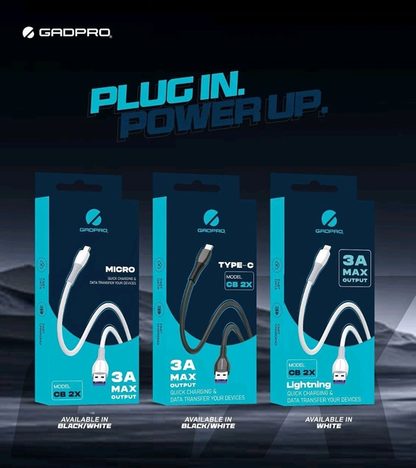 GADPRO  Gadpro CB 2X 3A Type-C Cable 