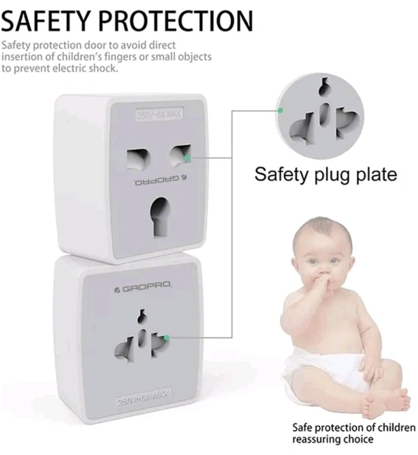 GADPRO Gadpro G2 Universal Travel Plug Adapter  - White