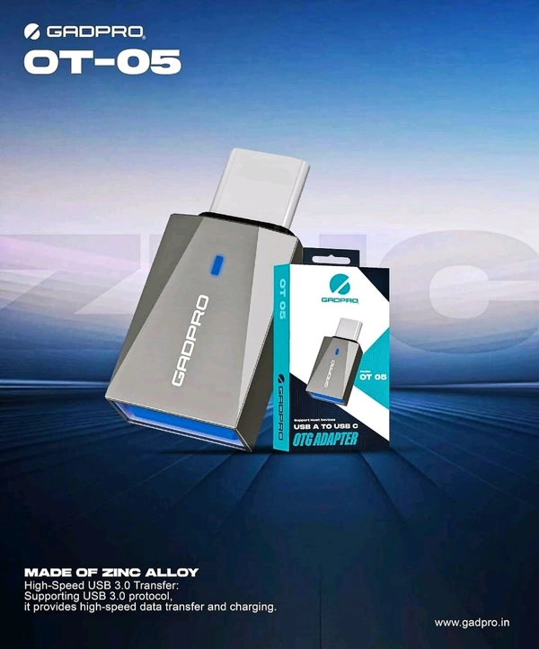 GADPRO Gadpro OT05 USB A to USB C OTG Adapter