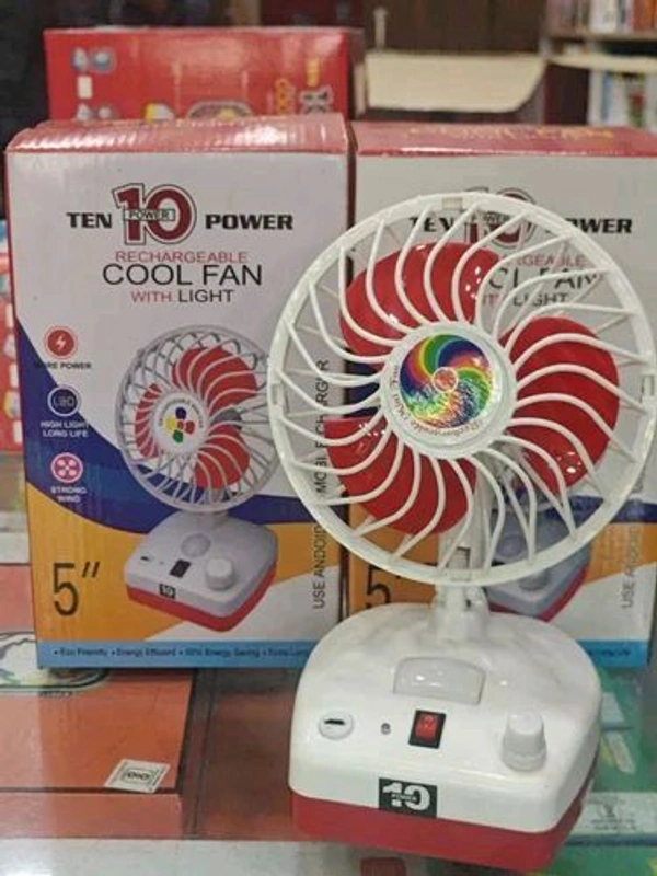 Rechargeable Fan and Emergncy Lamp