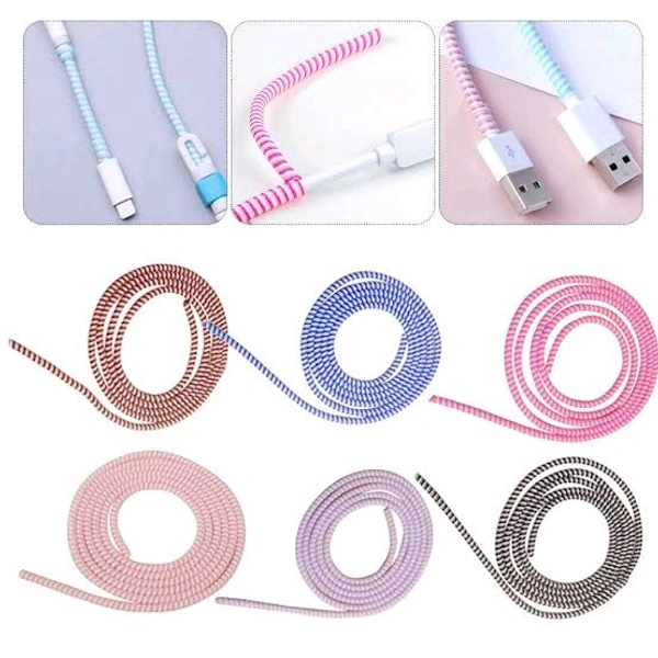 Spiral Cable Prodector 1 Long And 4 Short