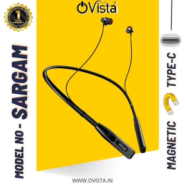 Ovista Sargam With 1 year Warranty - Black