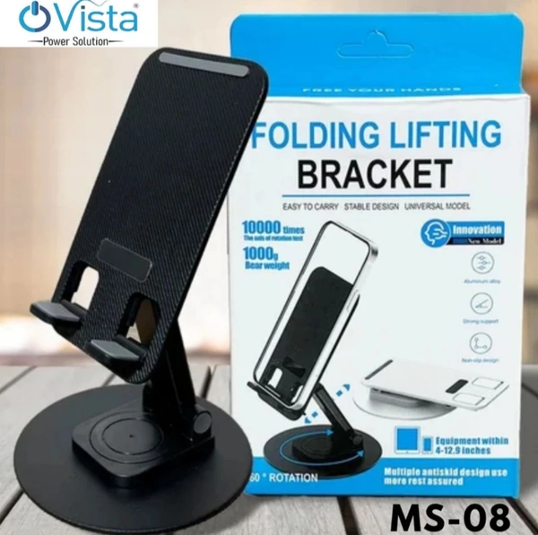 Ovista Folding Lifting Bracket, Aluminium Alloy, 360° Rotation, Mobile Stand Holder