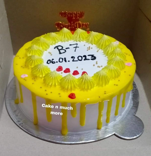 Tasty Pineapple Cake - Half Kg, Eggless