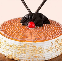 Flavoursome Butterscotch Cake - Half Kg, Eggless
