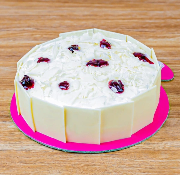 Tempting White Forest Cake - Half Kg, Eggless