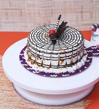 Blackish Butterscotch Cake - 1KG, Eggless