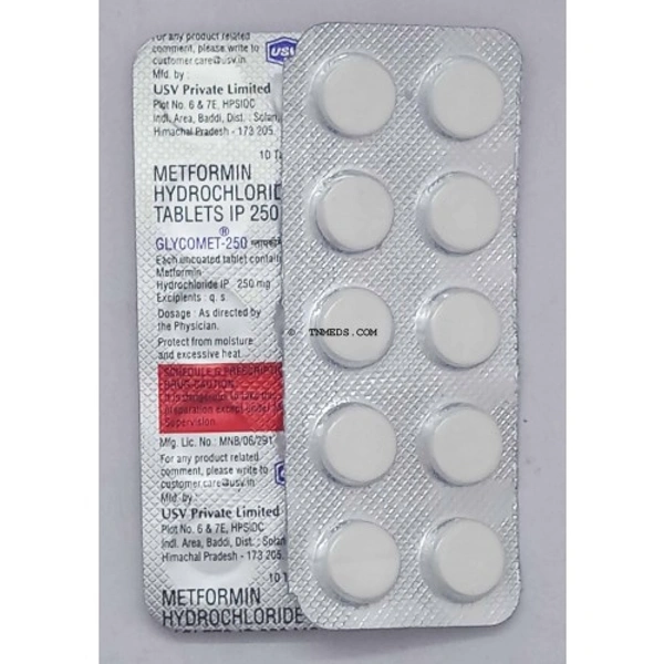 GLYCOMET 250MG - 10TAB