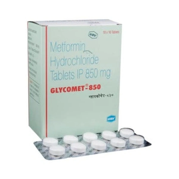 GLYCOMET 850MG - 10TAB