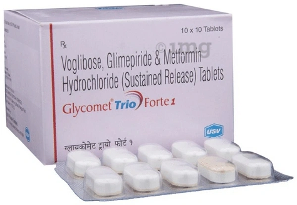GLYCOMET TRIO FORTE 1 - 10TAB
