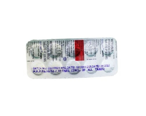 GLYCOMET 500MG - 10TAB