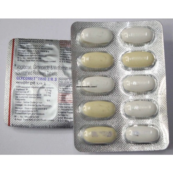GLYCOMET TRIO 2/0.3 MG - 10TAB