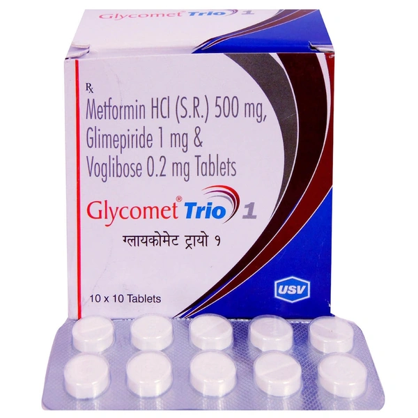 GLYCOMET TRIO 1 - 10TAB